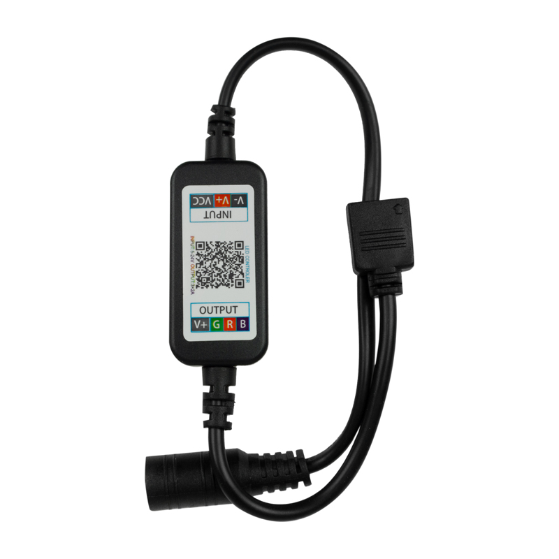 Sterownik LED RGB Bluetooth 6 A 72 W 12 V czarny Eco Light EC79898
