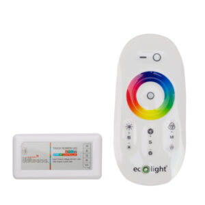 Sterownik LED RGBW RF z pilotem dotykowym 24 A 288 W biały Eco Light EC79778