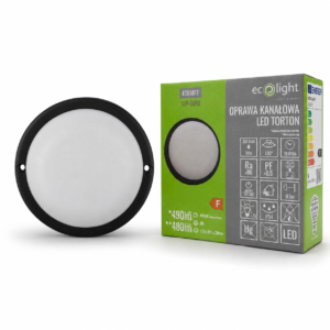 Oprawa LED Torton TOR-06RB okrągła 6 W 4000K 480 lm IP54 czarna Eco Light EC61817