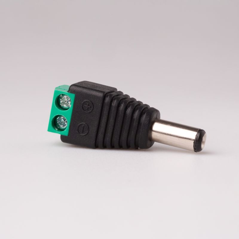 Wtyk DC 5,5/2,1 mm z szybkozłączem do taśm LED jednokolorowych 3 A IP20 Eco Light EC79058