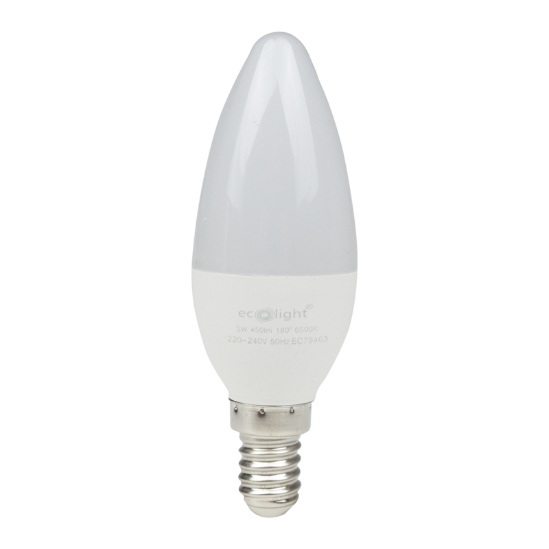 Żarówka LED CANDLE E14 5 W 6500K 500 lm Eco Light EC79463