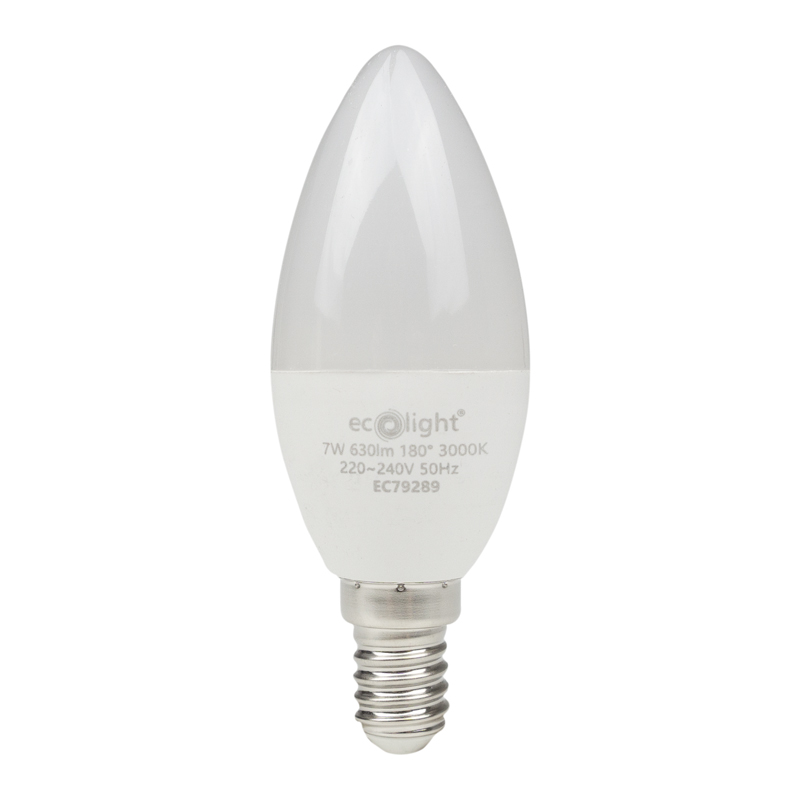 Żarówka LED CANDLE E14 7 W 3000K 700 lm Eco Light EC79289