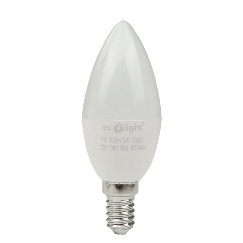 Żarówka LED CANDLE E14 7 W 6500K 700 lm Eco Light EC79450