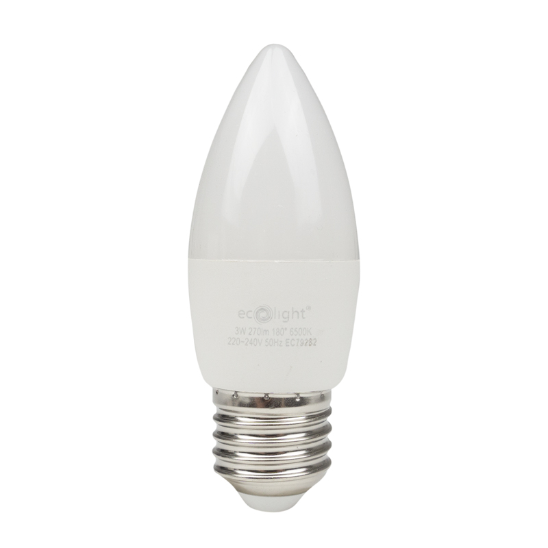 Żarówka LED CANDLE E27 3 W 6500K 300 lm Eco Light EC79282