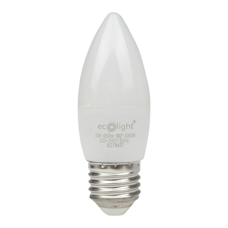 Żarówka LED CANDLE E27 5 W 4000K 500 lm Eco Light EC79437