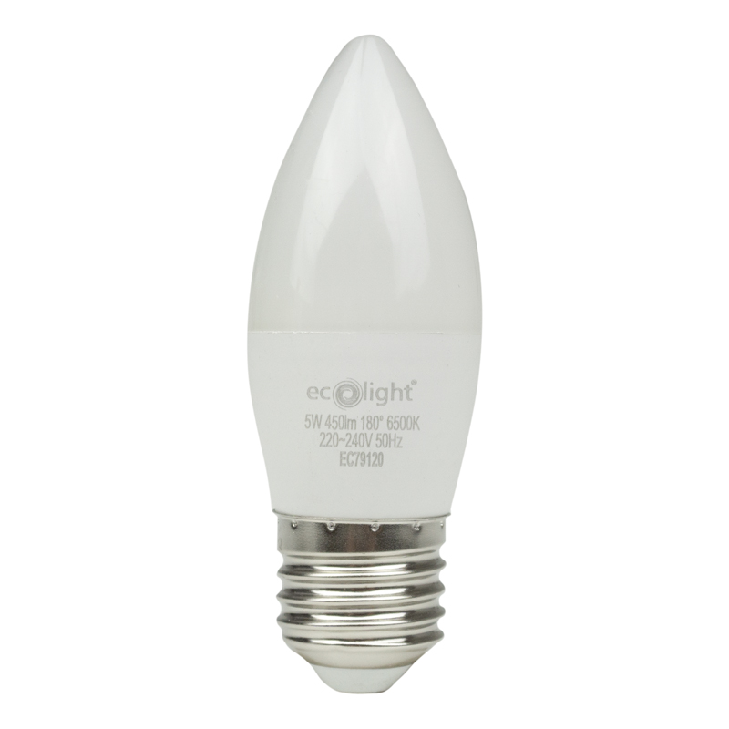 Żarówka LED CANDLE E27 5 W 6500K 500 lm Eco Light EC79120