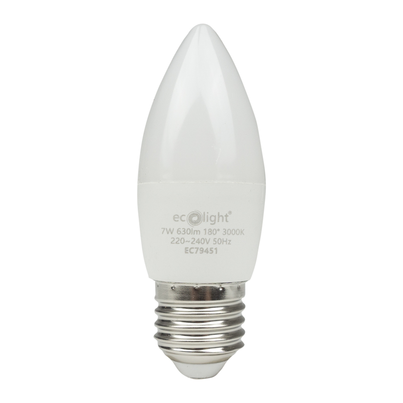 Żarówka LED CANDLE E27 7 W 3000K 700 lm Eco Light EC79451