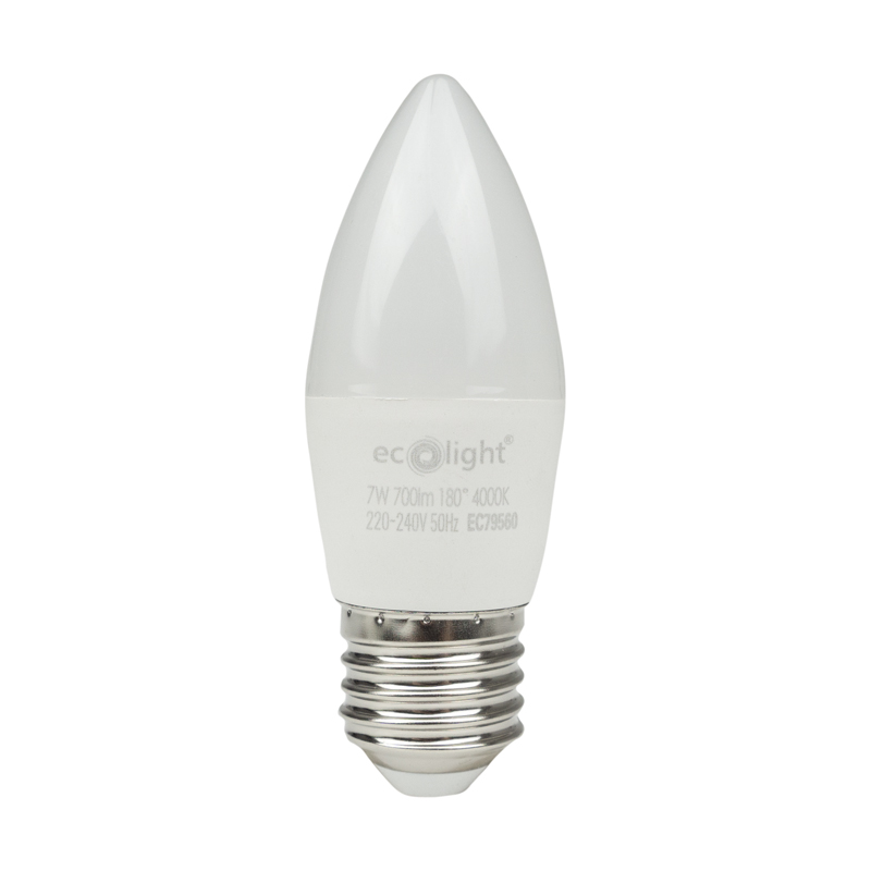 Żarówka LED CANDLE E27 7 W 4000K 700 lm Eco Light EC79560