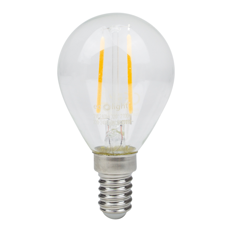 Żarówka LED FILAMENT GOLF BALL E14 2 W 2700K 240 lm Eco Light EC20054