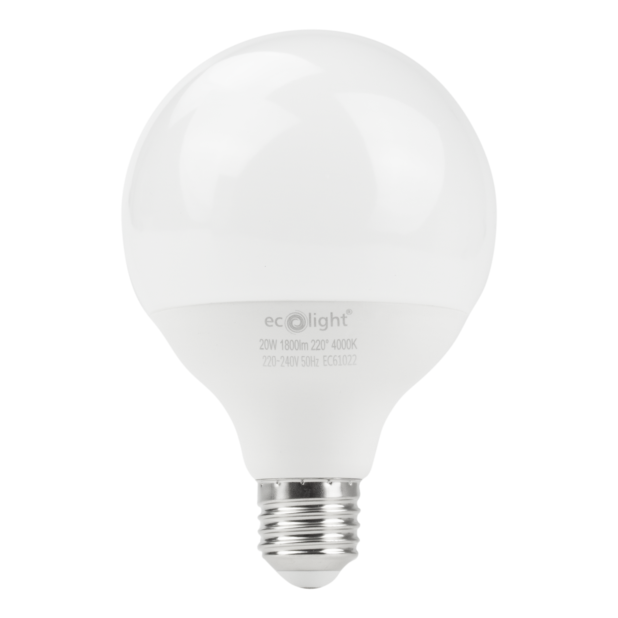 Żarówka LED G95 E27 20 W 4000K 1800 lm Eco Light EC61022