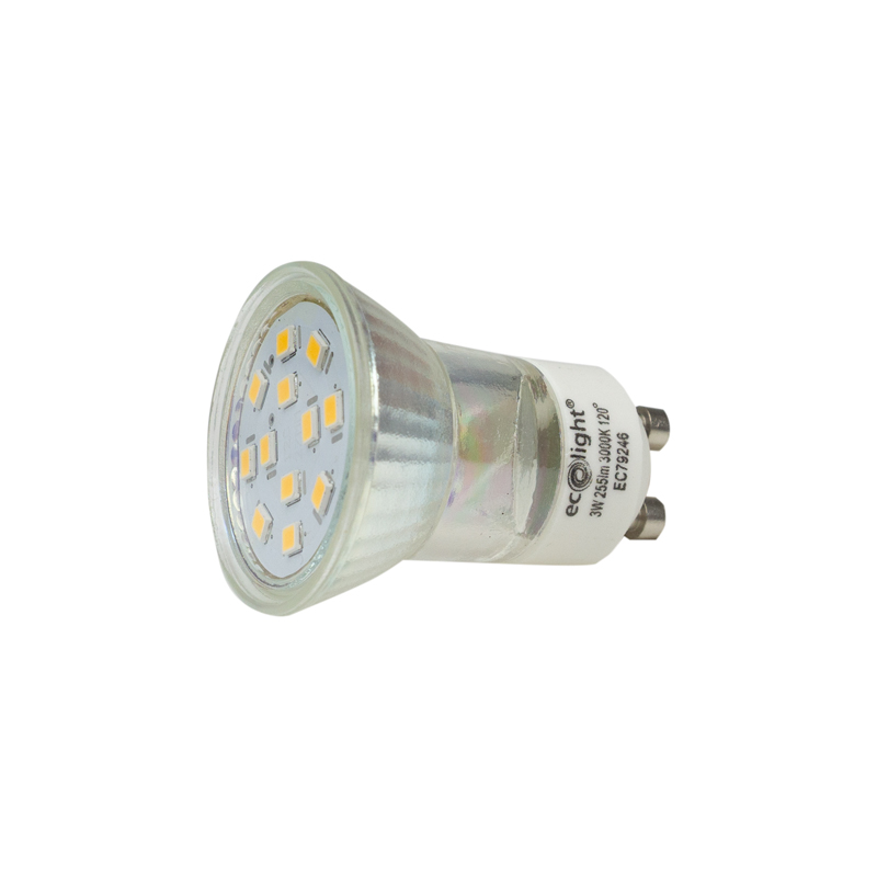 Żarówka LED GU11 3 W 3000K 300 lm Eco Light EC79246