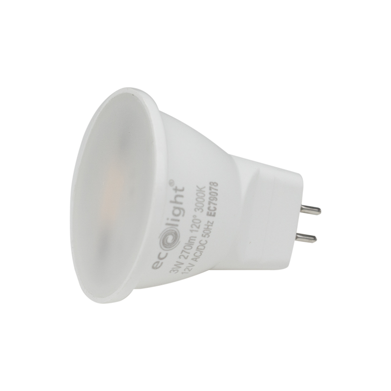 Żarówka LED MR11 3 W 12 V AC/DC 3000K 270 lm Eco Light EC79078