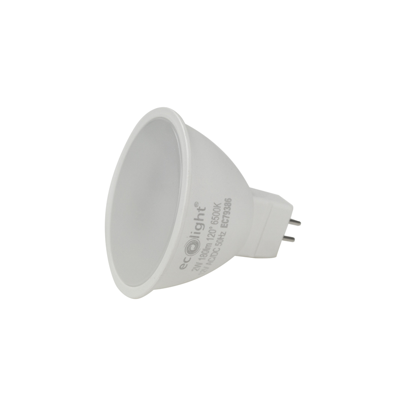 Żarówka LED MR16 2 W 12 V AC/DC 6500K 180 lm Eco Light EC79386