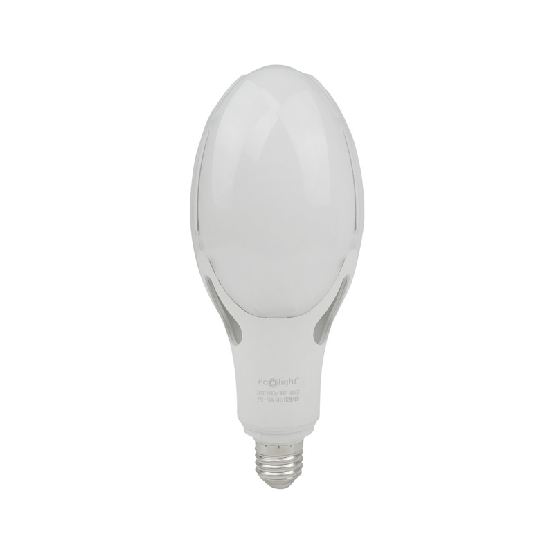 Żarówka LED Rocket E27 30 W 6000K 3000 lm z adapterem E40 Eco Light EC20499