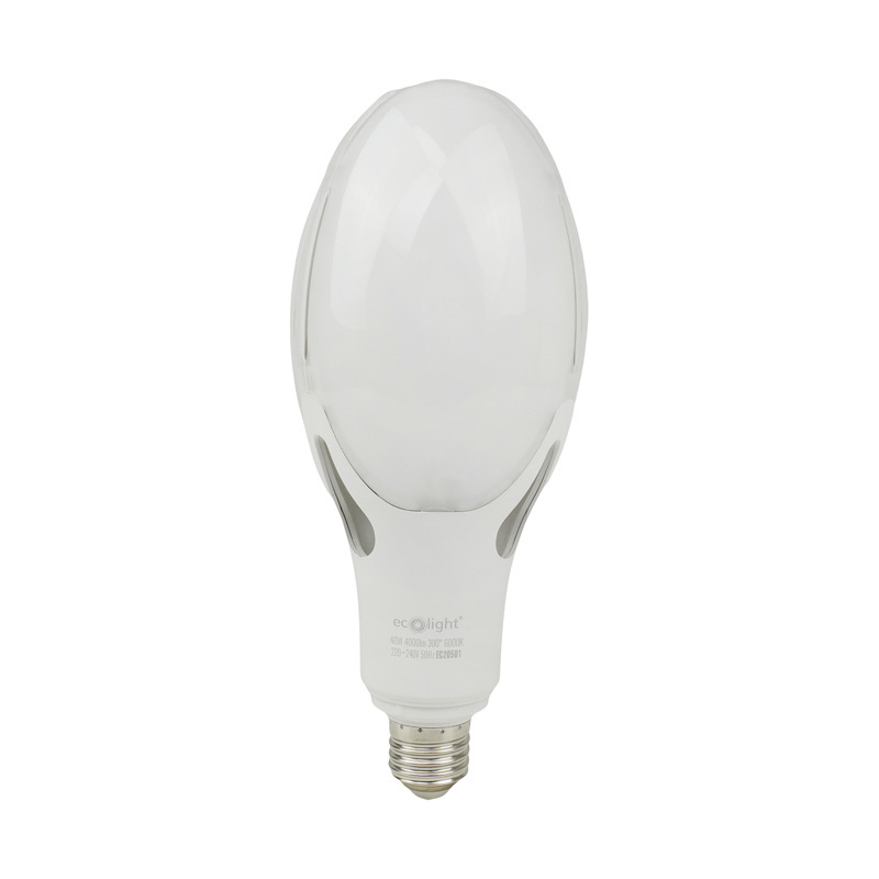 Żarówka LED Rocket E27 40 W 6000K 4000 lm z adapterem E40 Eco Light EC20501