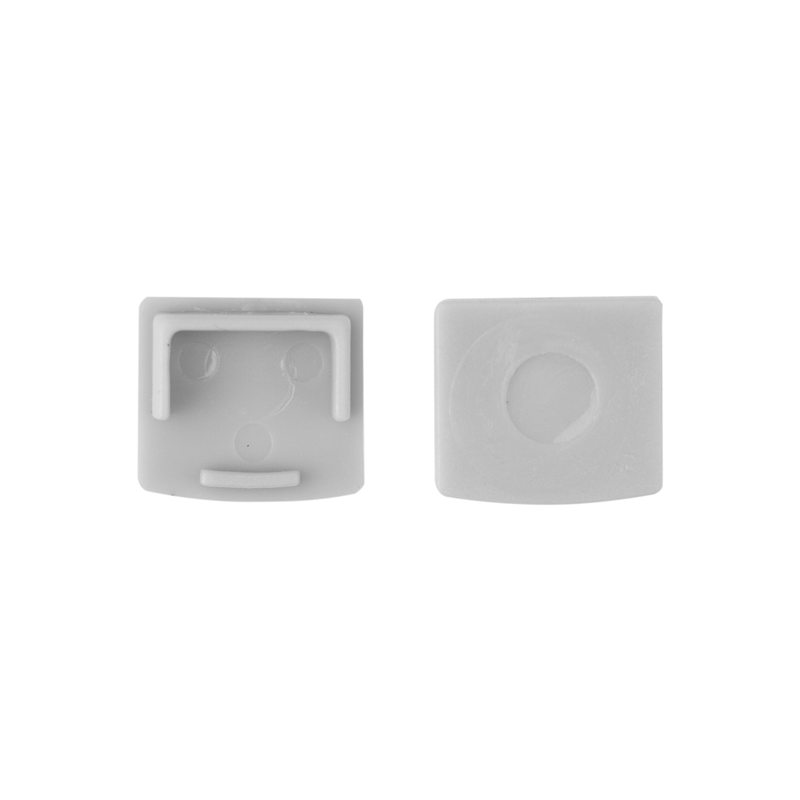 Zaślepka do profili LED GN01/GN02 bez otworu szara – 10 szt. Eco Light EC61672