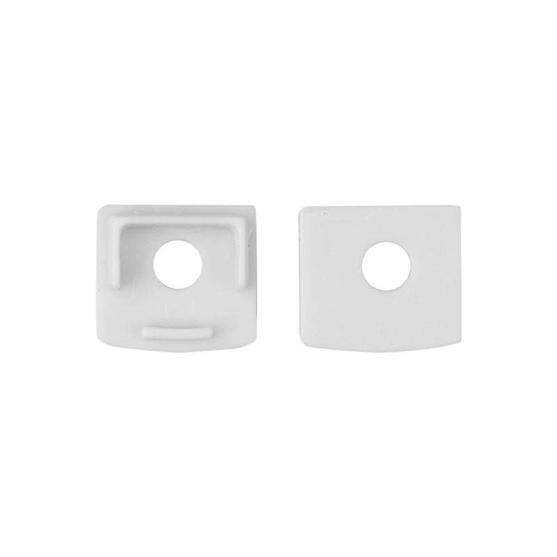 Zaślepka do profili LED GP01/GP02/GP03 z otworem biała – 10 szt. Eco Light EC61686