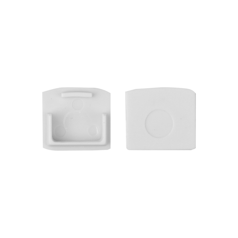 Zaślepka do profili LED GPP01/GPP02/GPP03 bez otworu biała – 10 szt. Eco Light EC61671