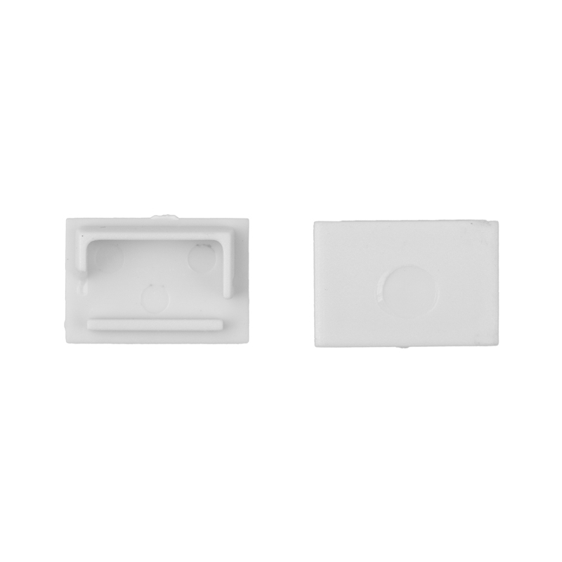 Zaślepka do profili LED GPPS01/GPPS02 bez otworu biała – 10 szt. Eco Light EC61680
