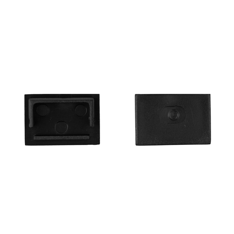 Zaślepka do profili LED GPPS01/GPPS02 bez otworu czarna – 10 szt. Eco Light EC61682