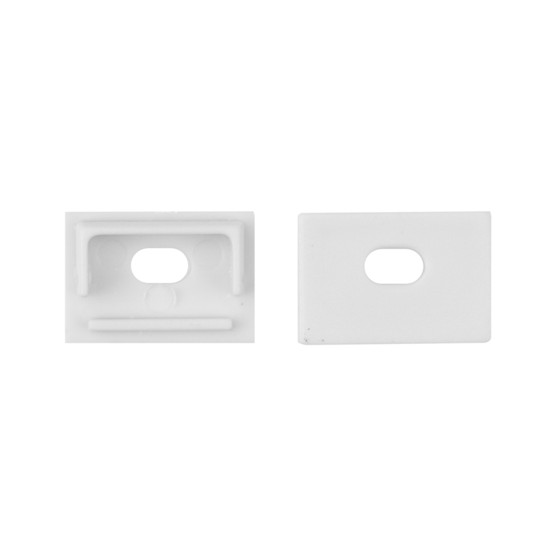 Zaślepka do profili LED GPS01/GPS02 z otworem biała – 10 szt. Eco Light EC61695
