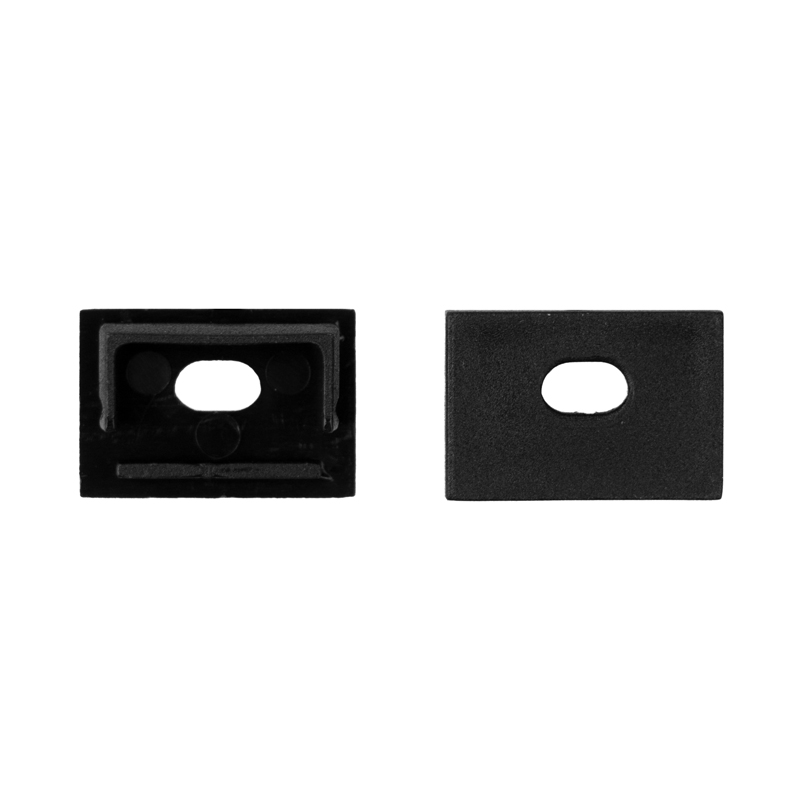 Zaślepka do profili LED GPS01/GPS02 z otworem czarna – 10 szt. Eco Light EC61697