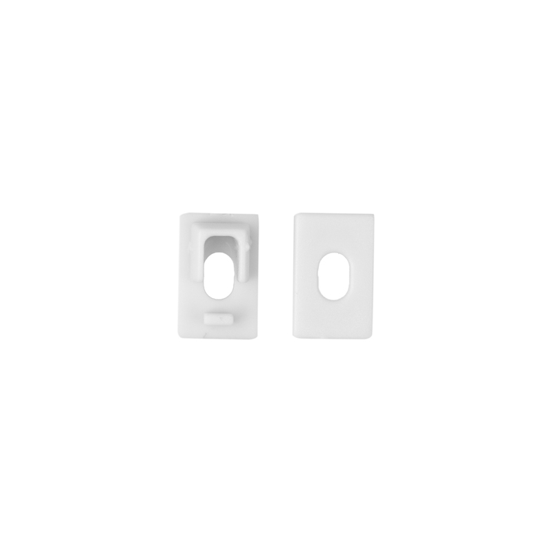 Zaślepka do profili LED GPW01/GPW02 z otworem biała – 10 szt. Eco Light EC61692