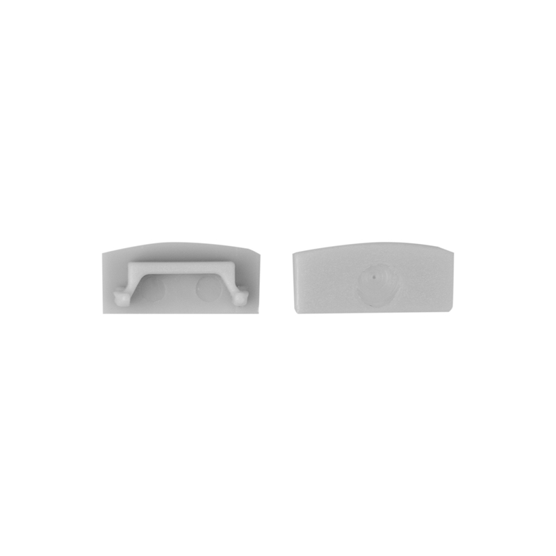 Zaślepka do profili LED N01/N02/N03 bez otworu szara – 10 szt. Eco Light EC61666