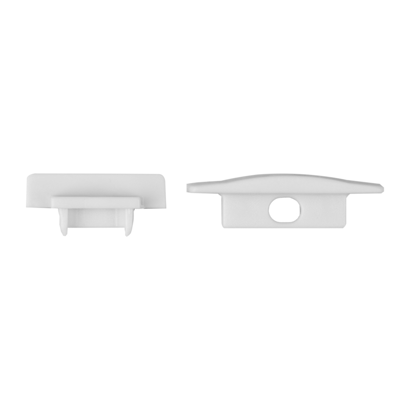 Zaślepka do profili LED P01/P02/P03 z otworem biała – 10 szt. Eco Light EC61683