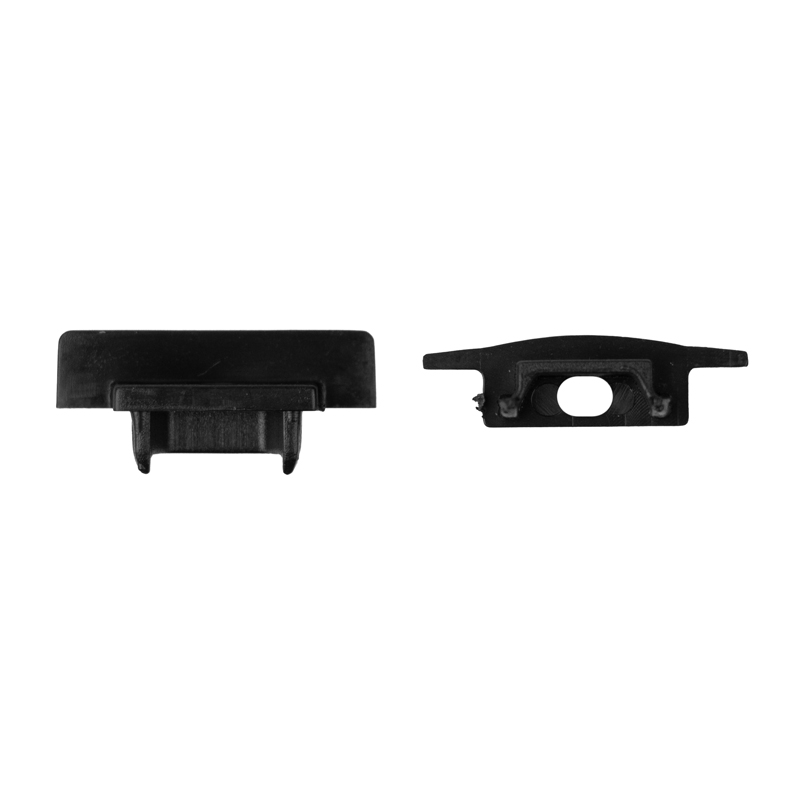 Zaślepka do profili LED P01/P02/P03 z otworem czarna – 10 szt. Eco Light EC61685