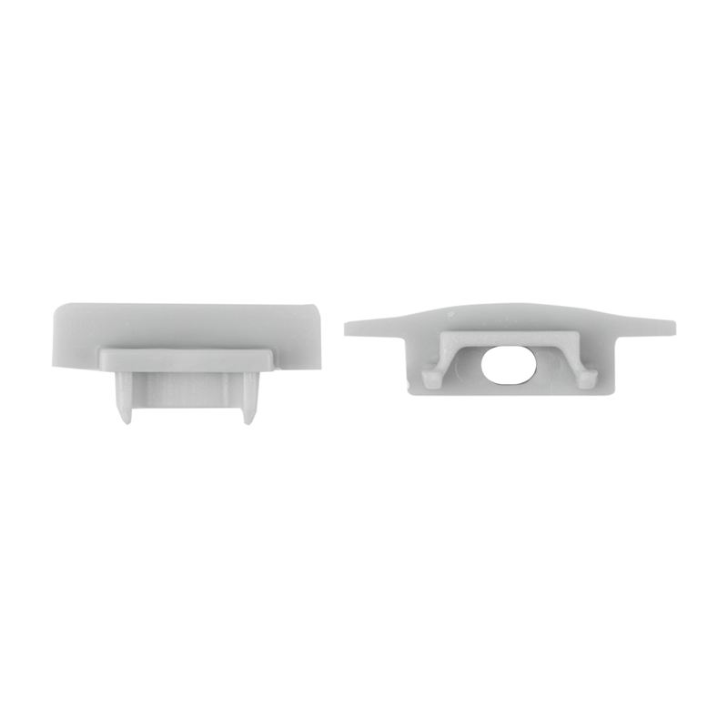 Zaślepka do profili LED P01/P02/P03 z otworem szara – 10 szt. Eco Light EC61684
