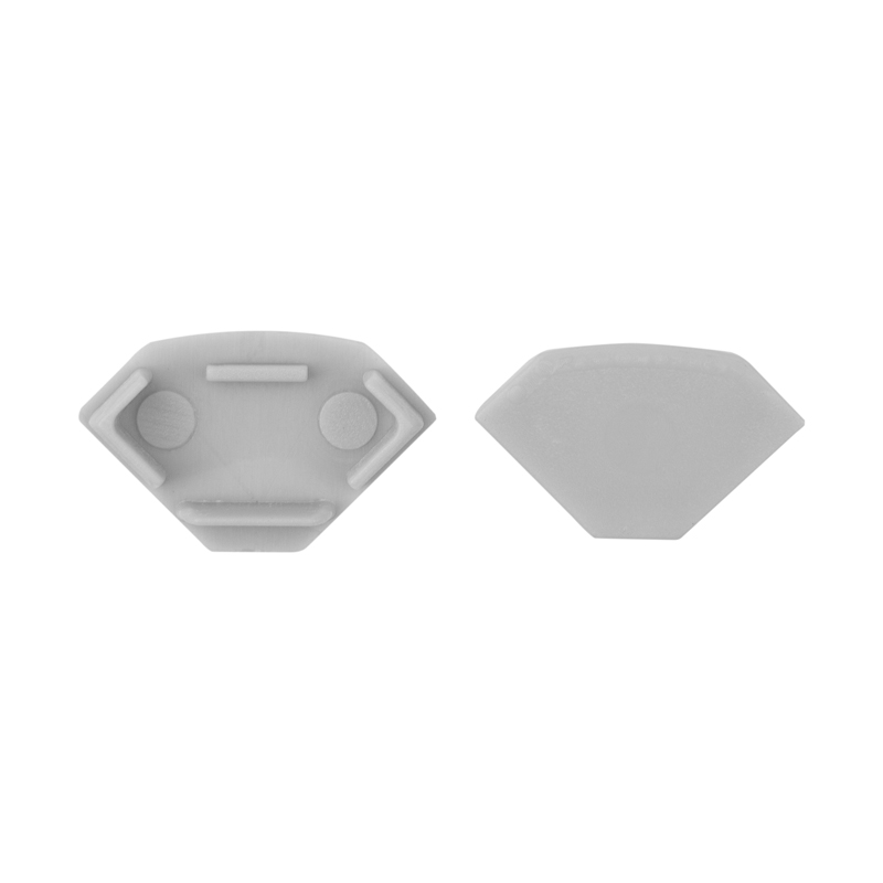 Zaślepka do profili LED R01/R02/R03 bez otworu szara – 10 szt. Eco Light EC61669