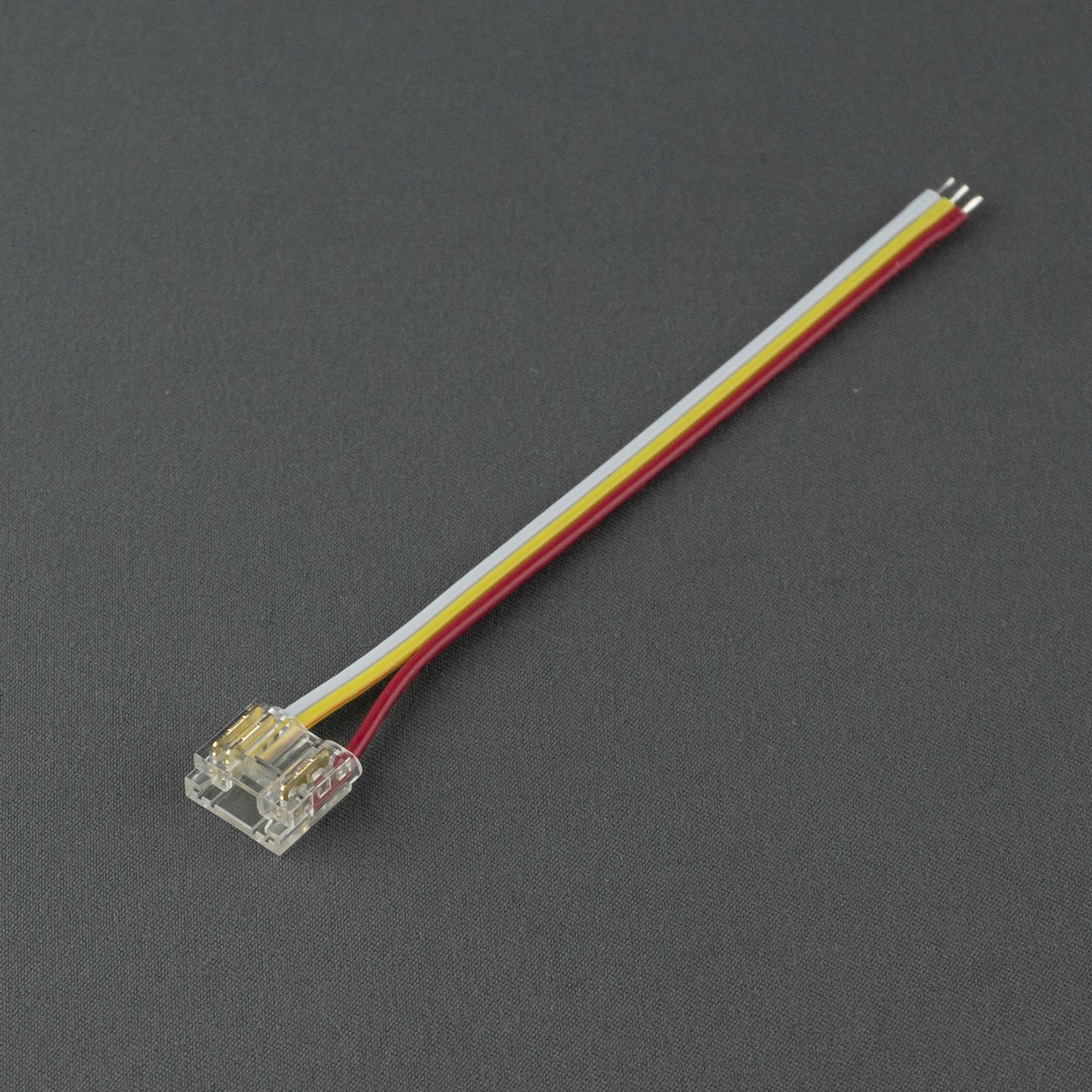 Złączka do taśm LED MONO/CCT COB DIGITAL 10 mm jednostronna zaciskowa Typ A z przewodem 10 cm Eco Light EC61864