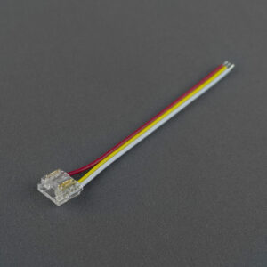 Złączka do taśm LED MONO/CCT COB DIGITAL 10 mm jednostronna zaciskowa Typ B z przewodem 10 cm Eco Light EC61564