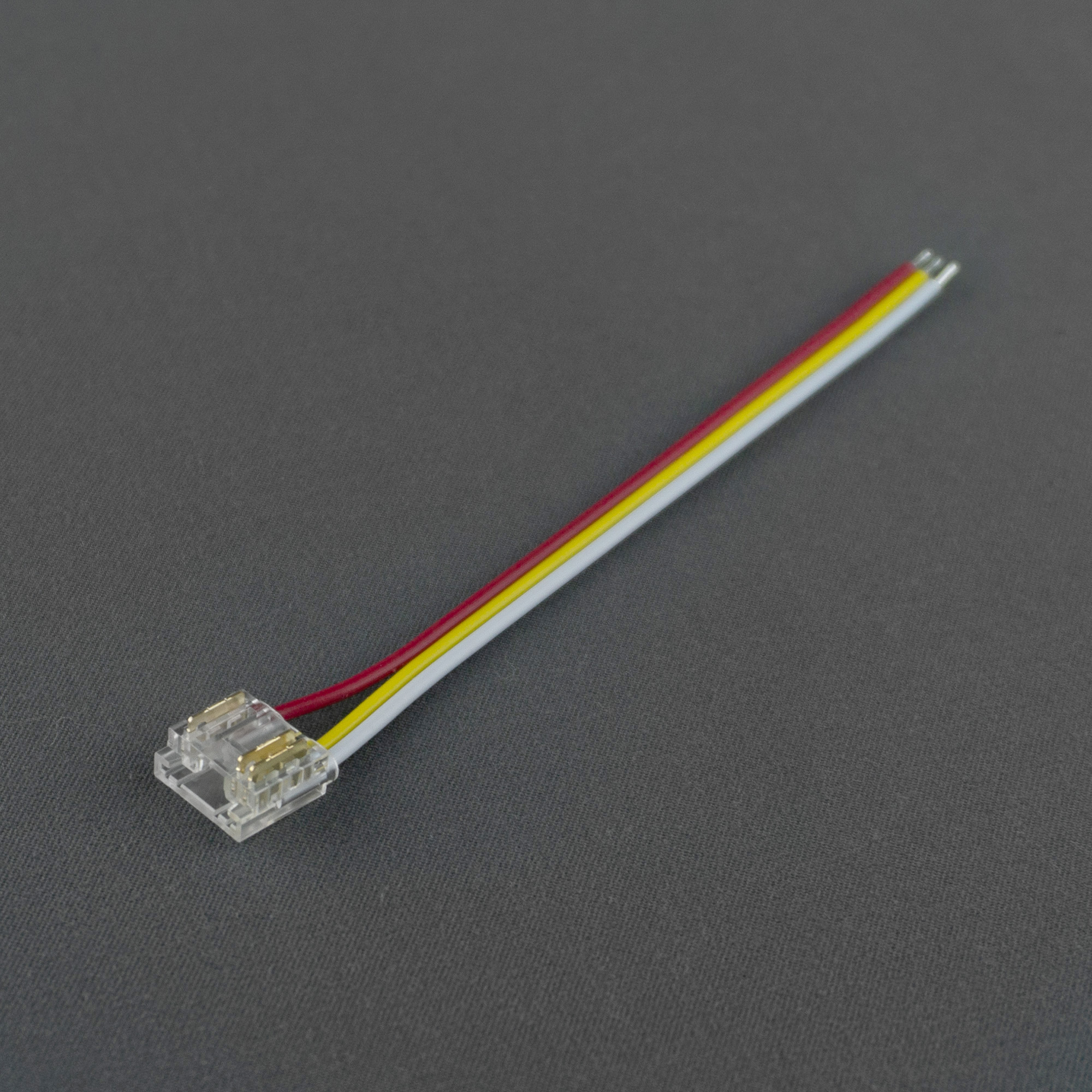 Złączka do taśm LED MONO/CCT COB DIGITAL 10 mm jednostronna zaciskowa Typ B z przewodem 10 cm Eco Light EC61564