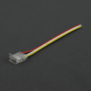 Złączka do taśm LED MONO/CCT COB DIGITAL 10 mm jednostronna zatrzaskowa z przewodem 10 cm Eco Light EC61555