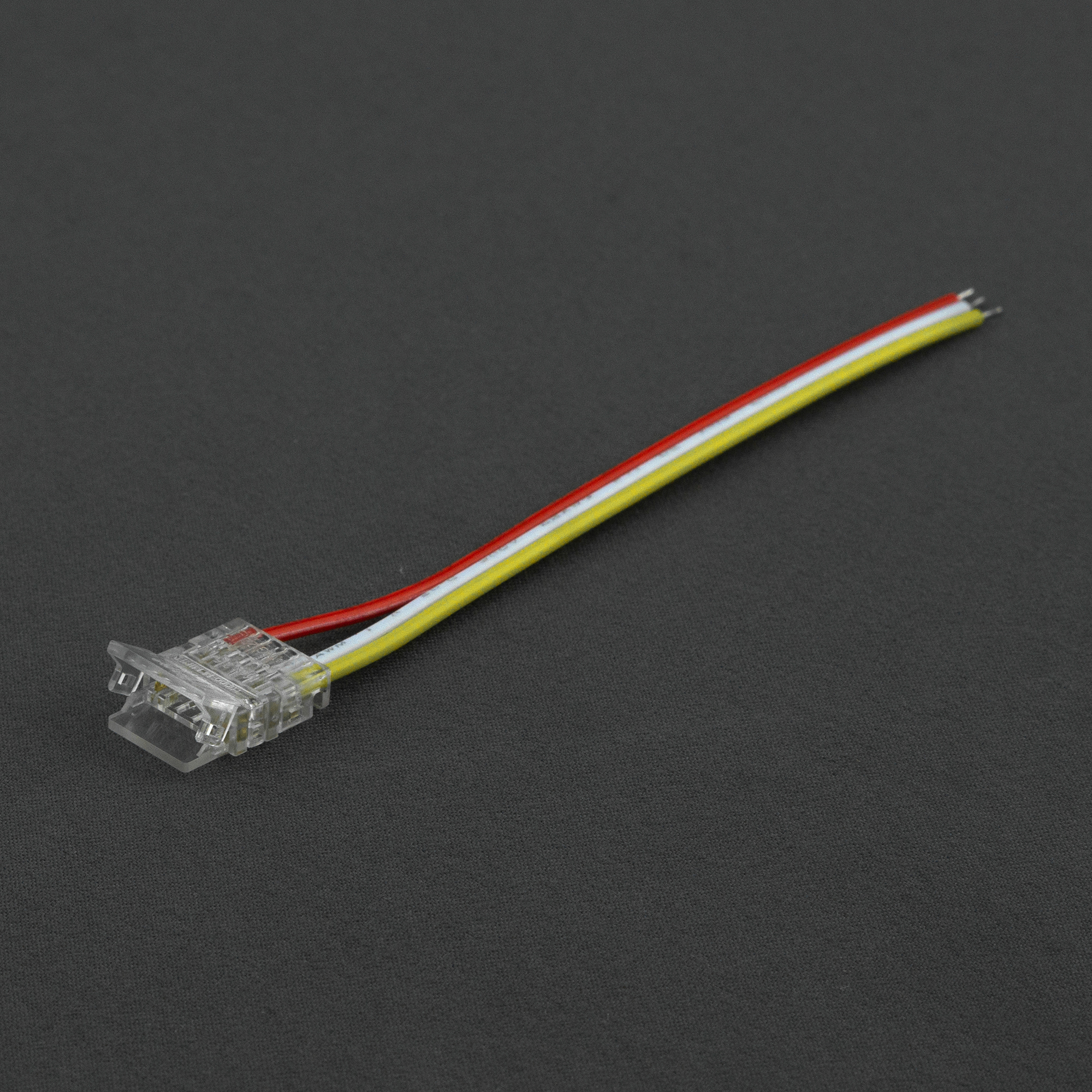 Złączka do taśm LED MONO/CCT COB DIGITAL 10 mm jednostronna zatrzaskowa z przewodem 10 cm Eco Light EC61555