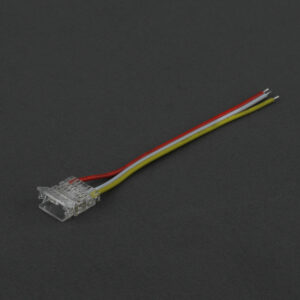Złączka do taśm LED RGB/RGBW/RGBCCT COB DIGITAL 12 mm jednostronna zatrzaskowa z przewodem 10 cm Eco Light EC61556
