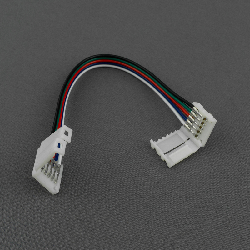 Złączka do taśm LED RGBW 12 mm dwustronna z przewodem 10 cm Eco Light EC79634