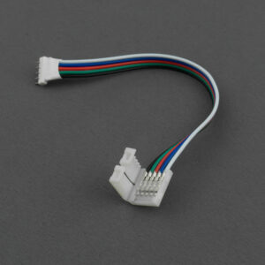 Złączka do taśm LED RGBW 12 mm dwustronna z przewodem pin/złączka Eco Light EC79635