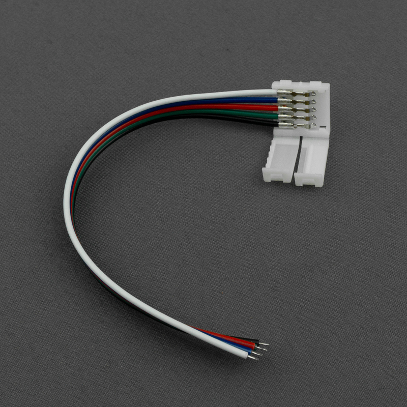 Złączka do taśm LED RGBW 12 mm jednostronna z przewodem 10 cm Eco Light EC79630